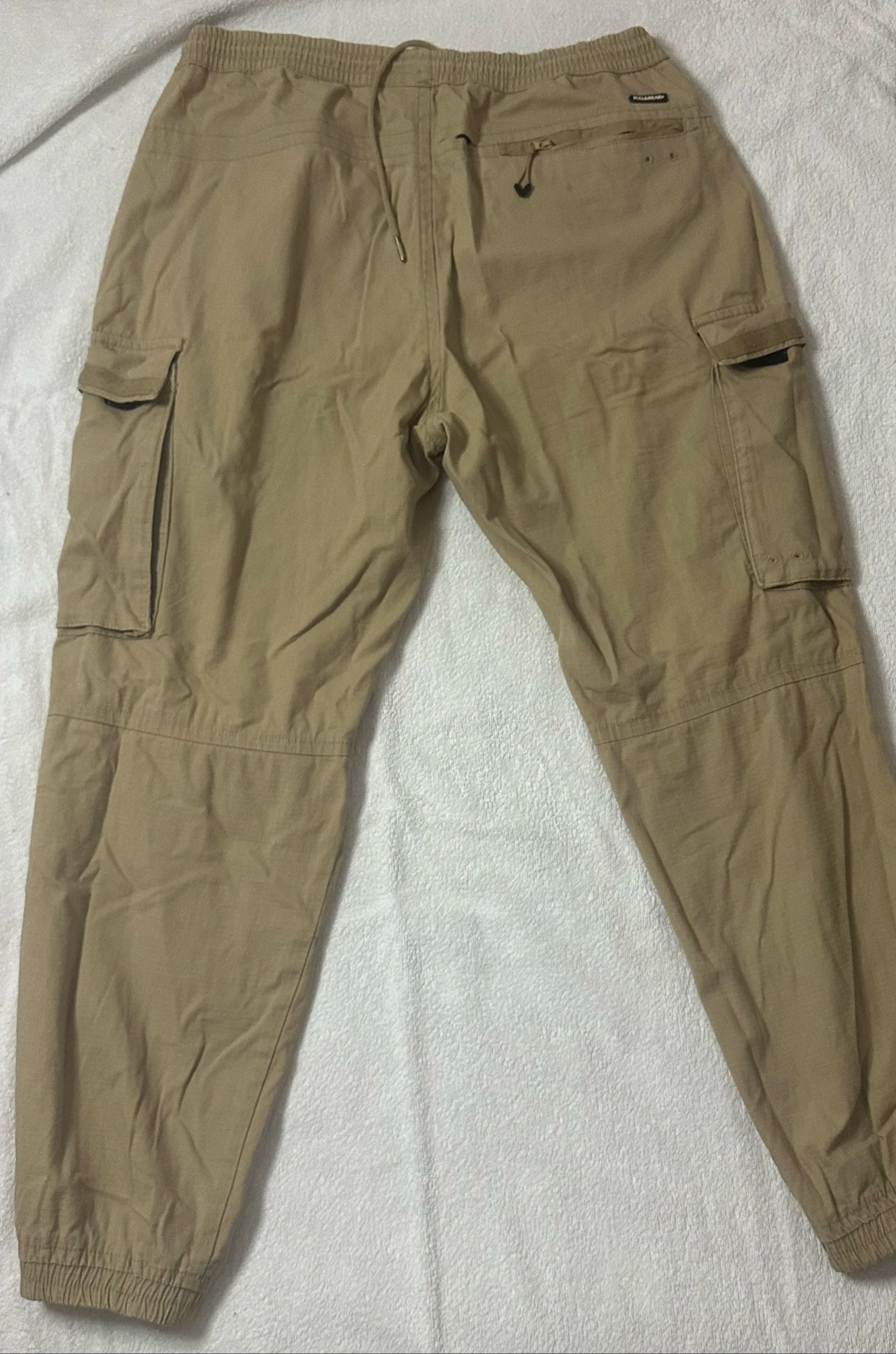 Pantalon cargo Pull&Bear bege com bolsos – Tamanho M – photo 2